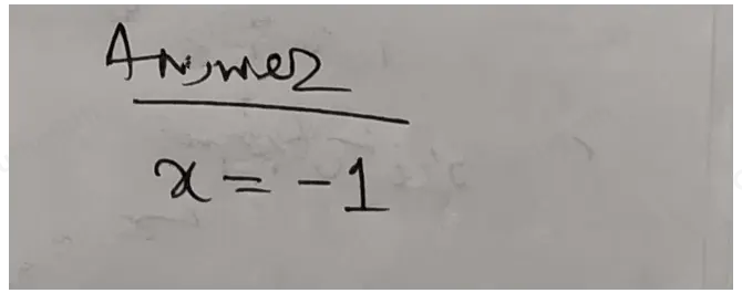 Which of the following is an extraneous solution of square root of -3x-2=x+2 ？ x=-6 x=-1 x=1 x=6