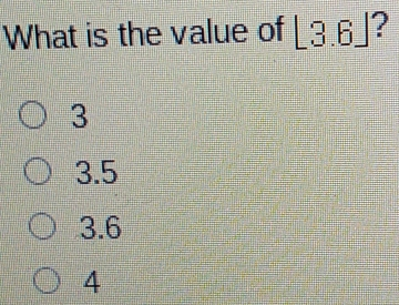 What is the value of L3.6J 3 3.5 3.6 4